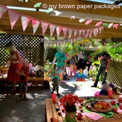 Bunting at Party