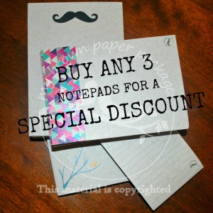 Discounted 3 Notepads