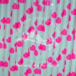 Paper Straws Pink Hearts