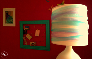 Lamp, Peacock & Frame