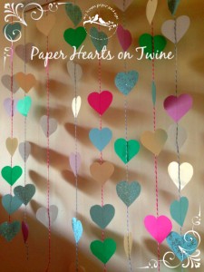 Paper Hearts on Twine