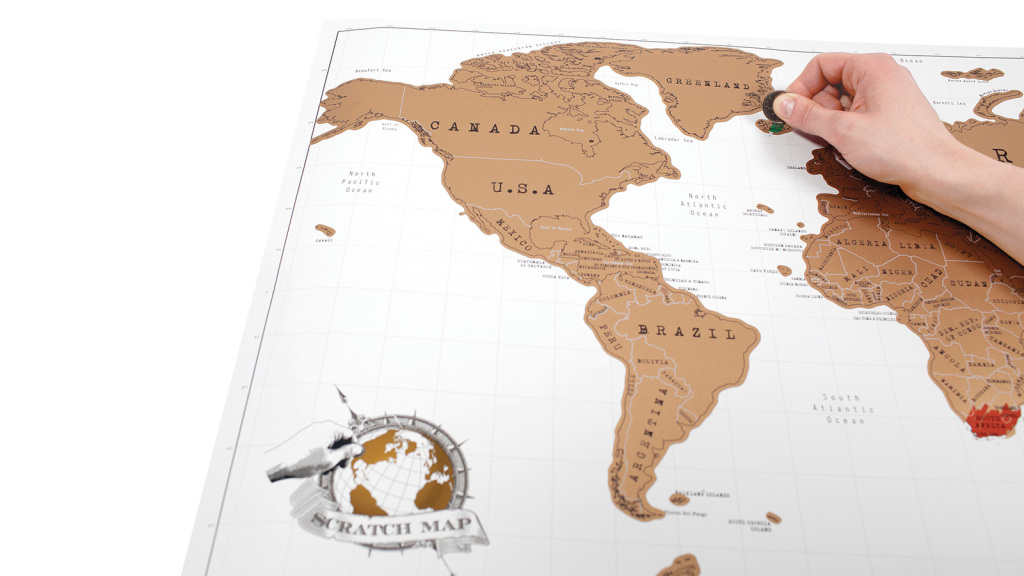 gifts for travel Scratch Map