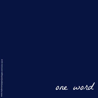 one word one word