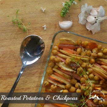Roasted Potatoes and Chickpeas