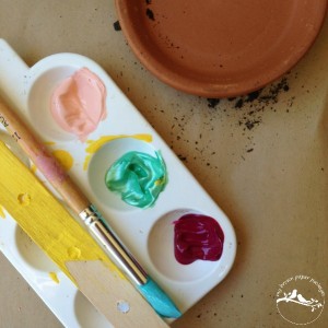 weekend craft painting pots