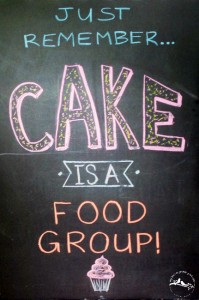 Cake is a food group