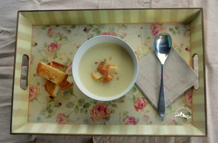 Cauliflower Soup Serving Tray